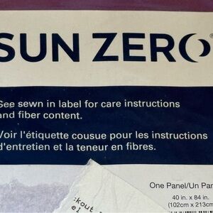 JCPenney Sun Zero Curtain Panel - Black and White